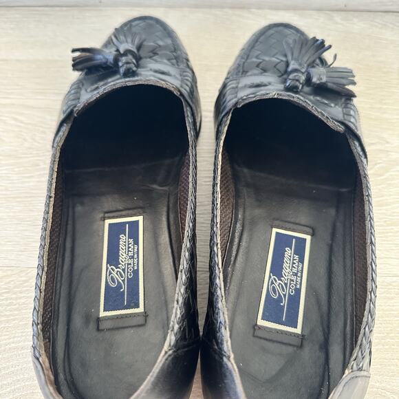 Bragano Cole HAAN Woven Tassel Loafers Leather Handcrafted Italy main image 5